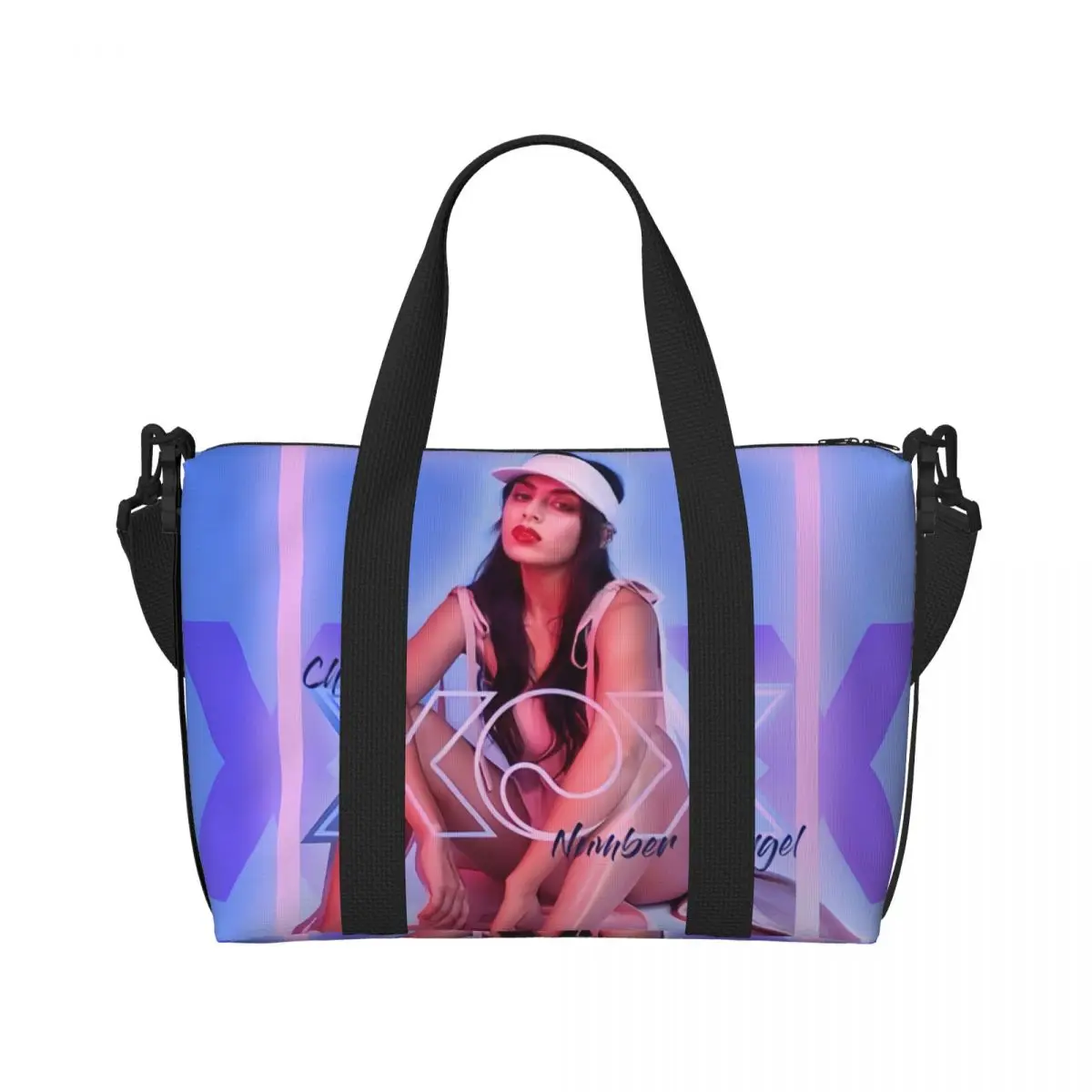 Custom British Singer C-Charli XCX Tote Bag Women Big Capacity Gym Beach Travel Bags