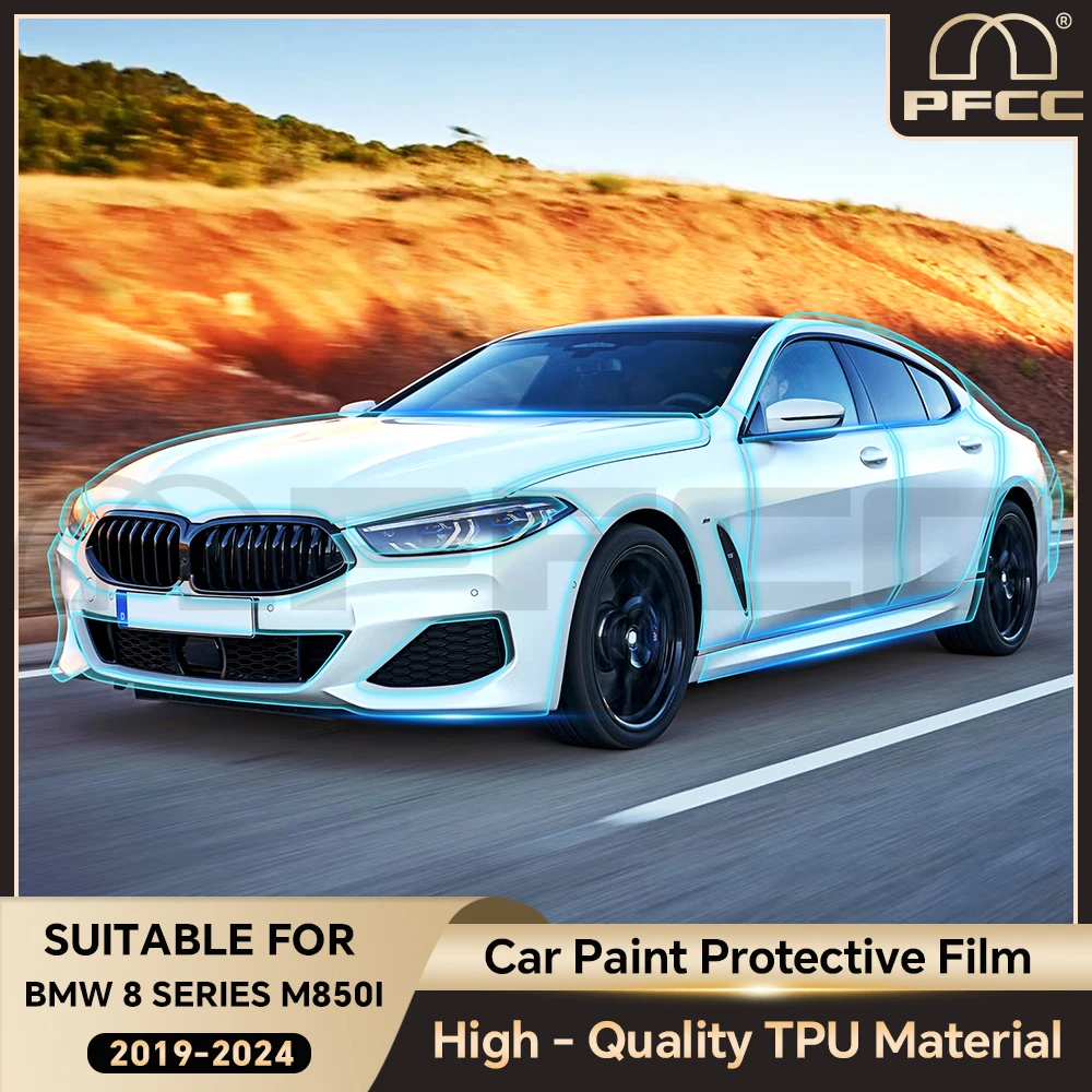 

PFCC PPF for BMW M850i 8 Series 2022-2024 8.5Mil Pre Cut Car Paint Protection Film Transparent Wrap Clear Protective Sticker