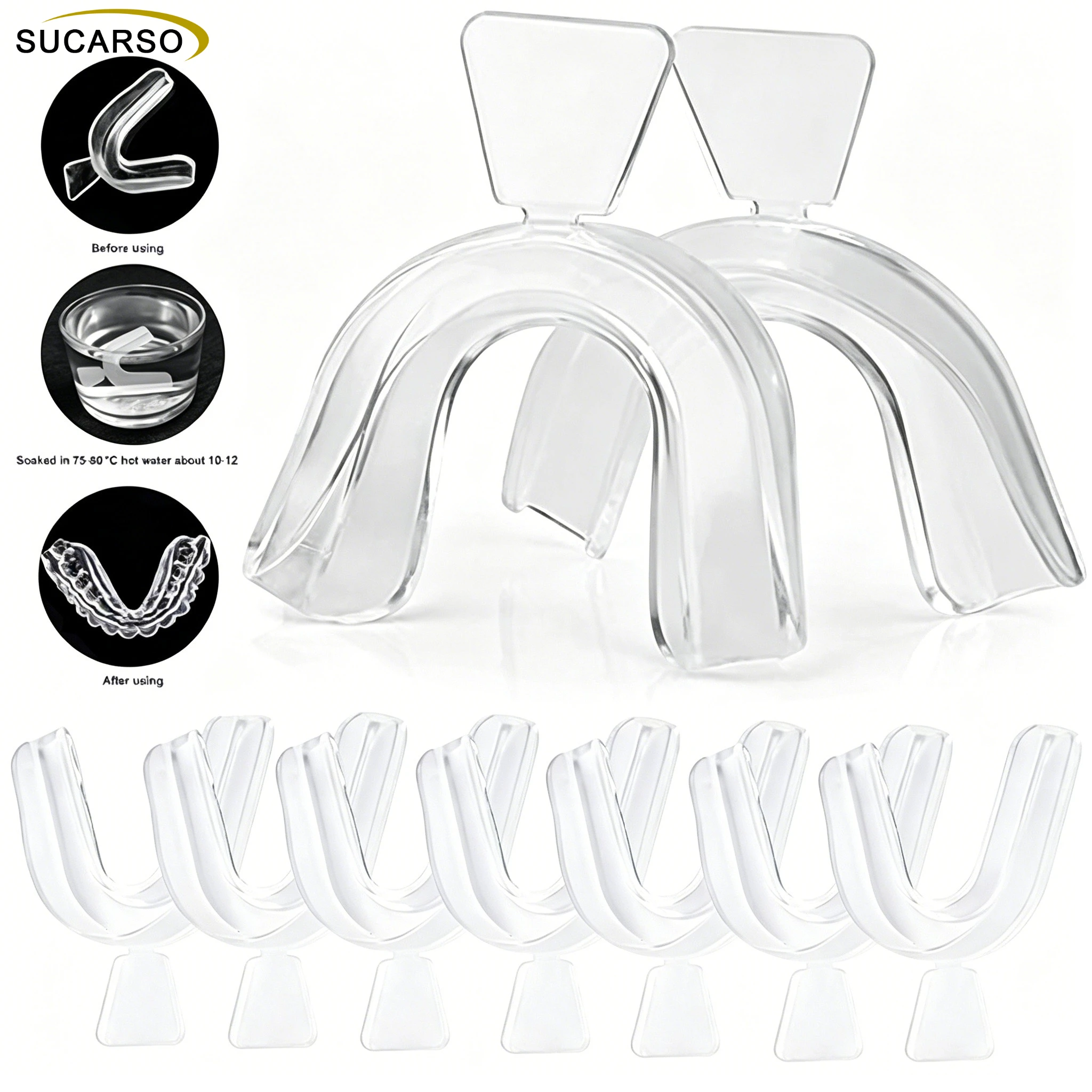 Teeth Whitening With Trays - 2/4/10Pc Silicone Mouth Guard Teeth Protector