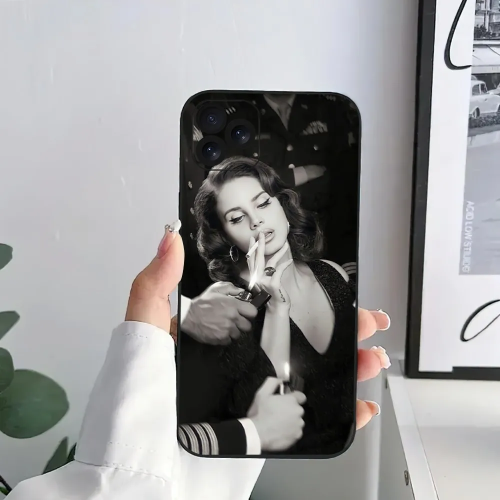 Singer L-Lana D-Del Rey Phone Case For iPhone 15 14 13 12 11 8 Mini Xr Xs X Xsmax Pro Max Plus Shell