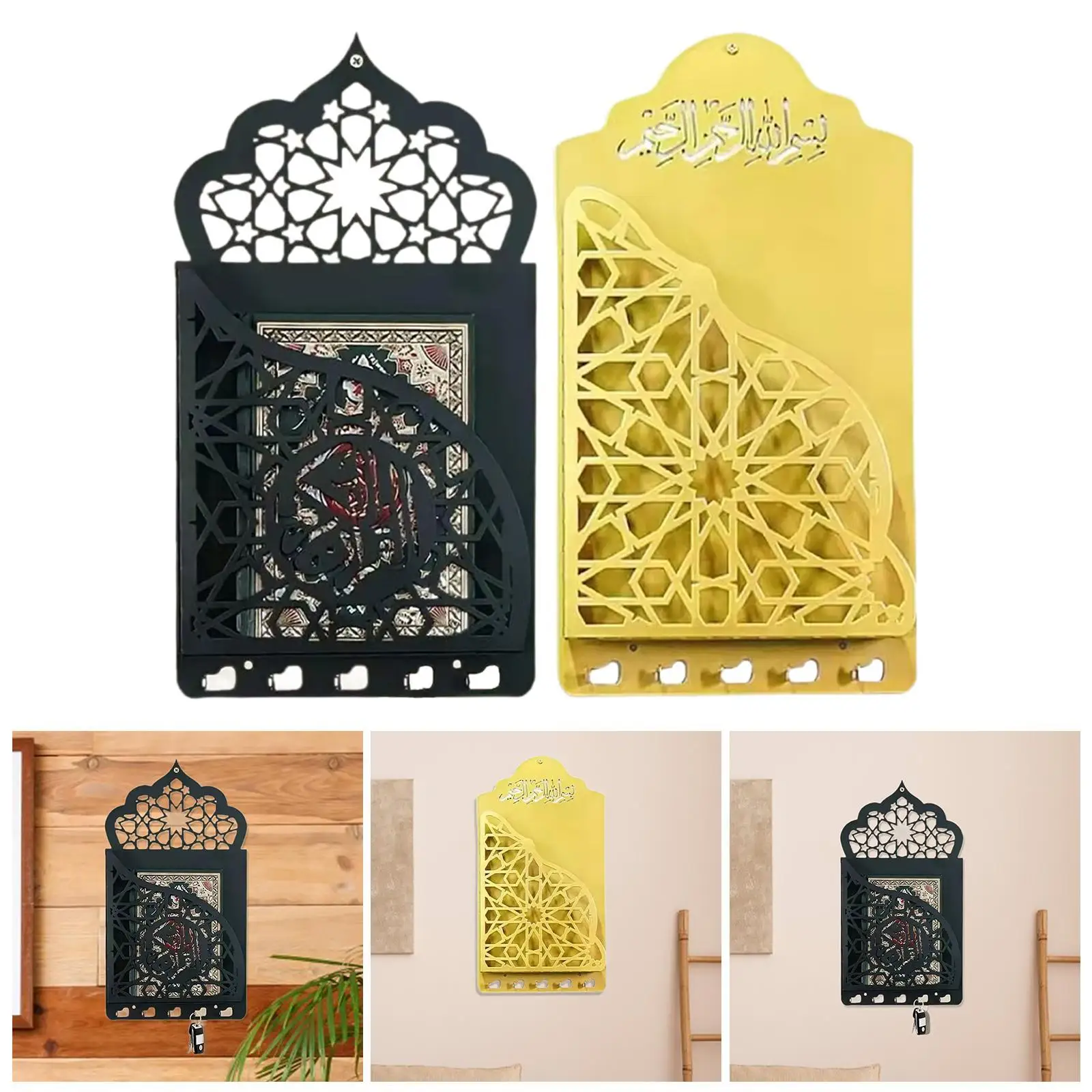 Wall Mounted Magazine Holder Organizer Comic Display Multifunctional Ornament Decorative Wall Shelf for Home Decor Waiting Room