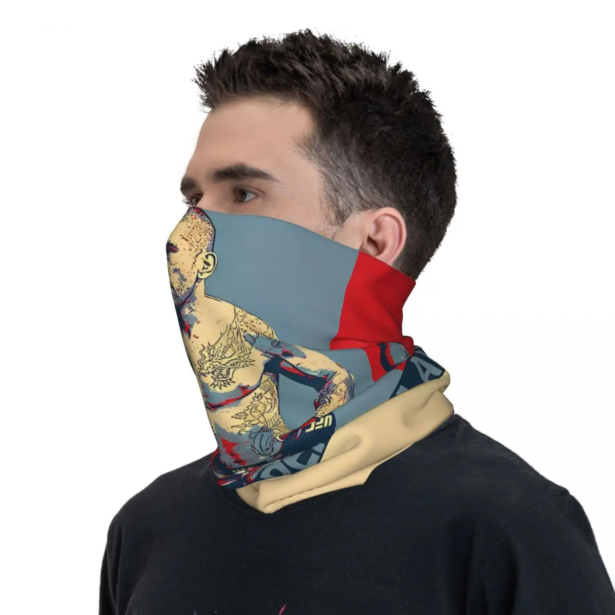 Alex Pereira Vintage Poatan Fighting Balaclava Outdoor Sports Cycling Mask Sun Breathable Face Cover Mask Summer Trendy Scarves