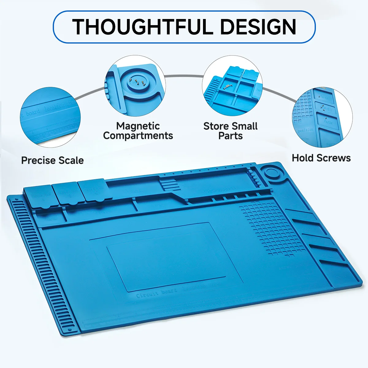 Digital Equipment Repair Remove Silicone Workbench Mobile Phone Repair Work Heat Insulation Pad Work Watch repair silicone mat