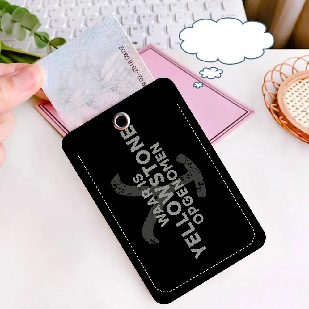 Y-Yellowstone D-Dutton R-Ranch حامل المفاتيح مع سلسلة المفاتيح لبطاقة الوصول وبطاقة الائتمان معرف البنك بطاقة واقية #6