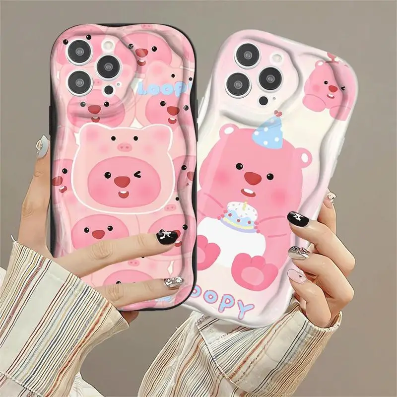 Sanrio L-Looy Phone Case for Apple iPhone XR 14 Plus SE 8 7 15ProMax 11 Pro XS Max 13 Mini 12 Pro Soft Cover