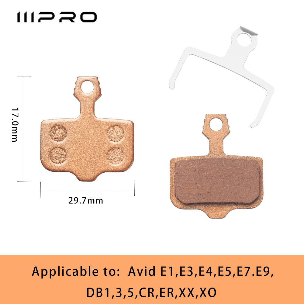 وسادات فرامل قرصية IIIPRO - معدنية ملبدة لـ MT200/M355/M785/MT2، SRAM BB7، Hope |   وسادات فرامل الدراجة الجبلية والطرق تناسب الجميع