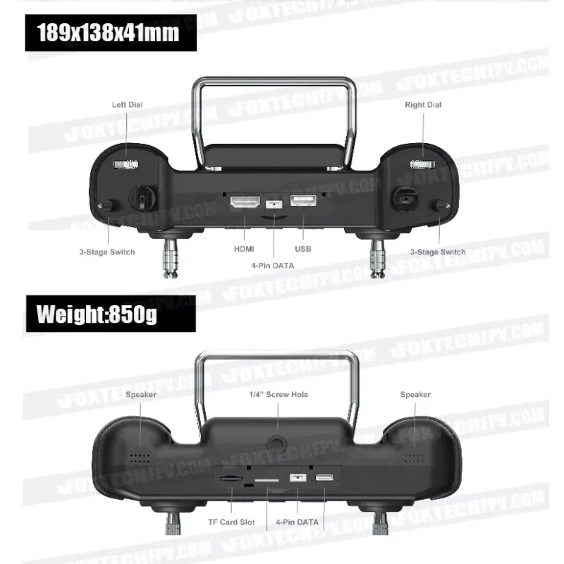 NEW MK15 새로운 15km 비디오 링크 리모컨 방수 IP53 고속 충전 GCS UAV용