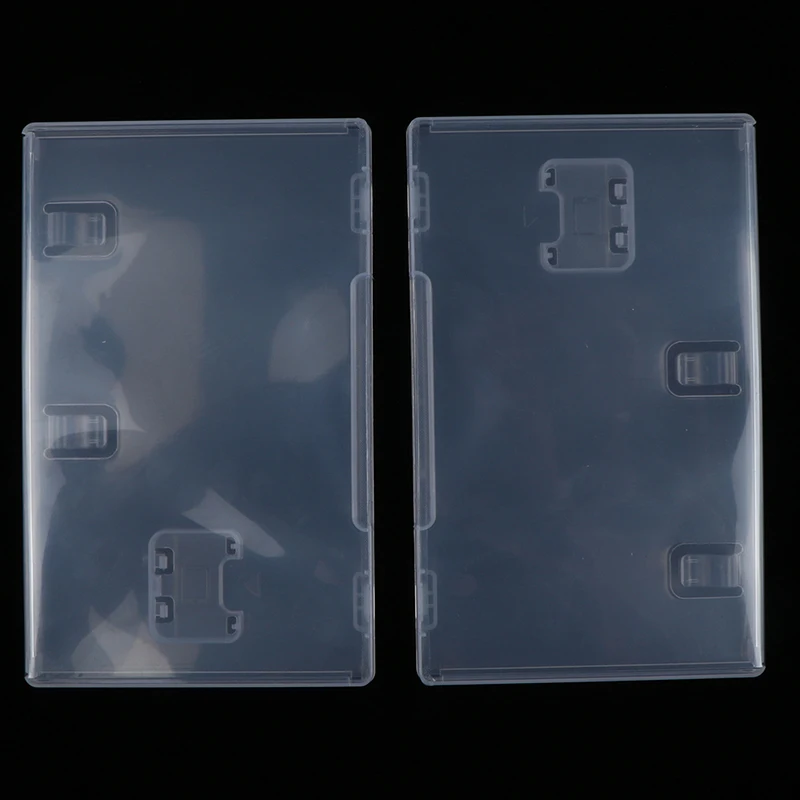 2Pcs Anti-pressure Switch NS Game Card With Book Holder For Inserted Cover Transparent Box Game Card Cartridge Holder Case Shell