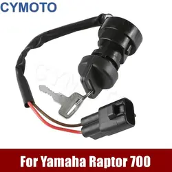 Juego de interruptores de llave de encendido ATV para motocicleta, 2 pines, Yamaha Raptor 700, YFM700R, YFM 700R, 2009-2021