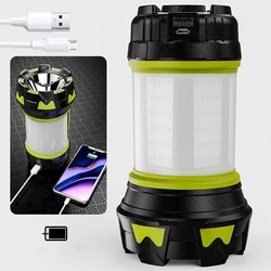 Ultra Bright and Far Away LED light Source Waterproof USB Charging Emergency Alarm Outdoor Long Endurance Camping Portable Light