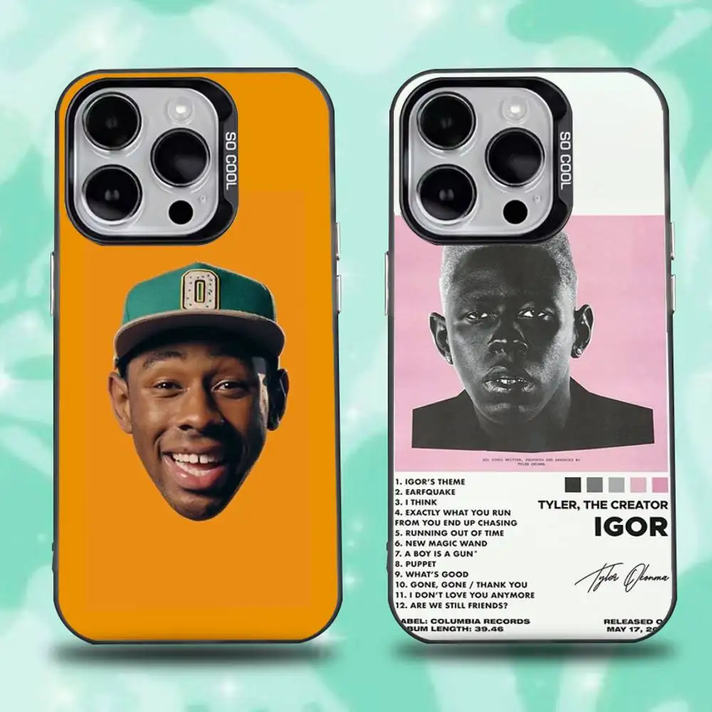 

Rapper T-Tylers The Creator Phone Case For iPhone 16,15,14,13,12,11,Pro,Max,Plus,Mini,XS,SE Anti Fall Black Matte Hard Bumper