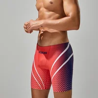 NEW Men's Low Rise SWIM BOXER SWIMWEAR Long VORTEX GRADIENT COLOR SWIMWEAR 6