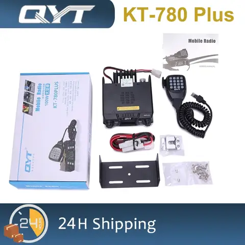 QYT KT-780 प्लस कार मोबाइल स्टेशन लंबी दूरी की वॉकी टॉकी VHF 100W 136-174MHZ उच्च शक्ति CB ट्रांसीवर शौकिया संचार 10 best sales qyt kt 780 प्लस - №4