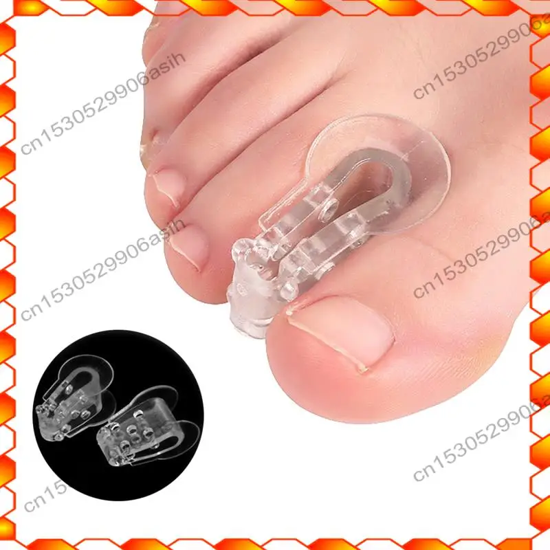 -AT52 2Pcs Toe Separator Feet Care Protector Bunion Corrector Hallux Valgus For Pedicure