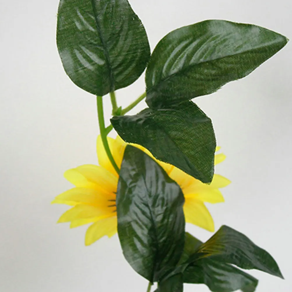 

2 .2 Flowers Simulated Sunflower Vine Decoration Simulation Greenery Plant Plants