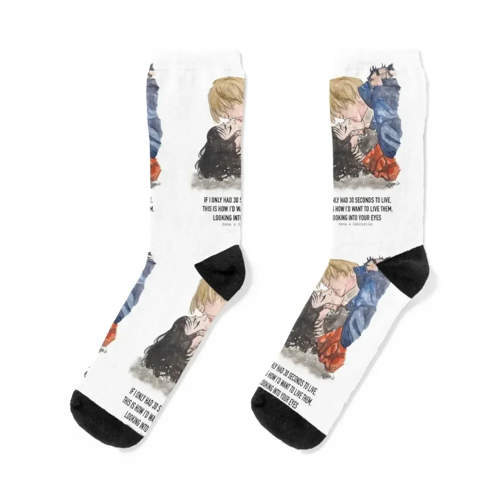 

XENA AND GABRIELLE Socks designer snow hiking hockey Socks Ladies Men's