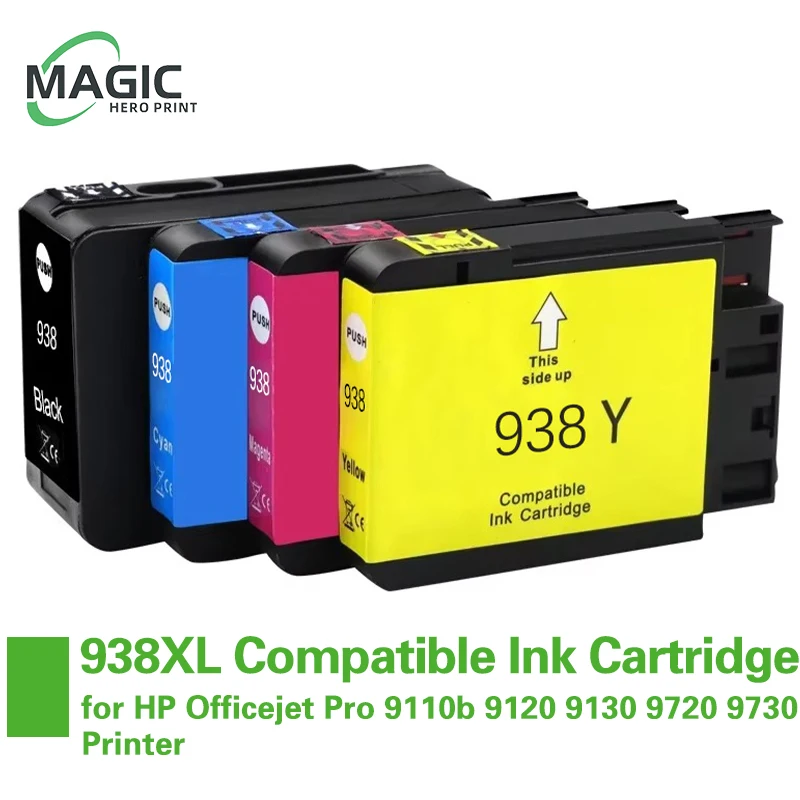 

Совместимый картридж 938XL 938XL для HP 938XL Чернильный картридж HP 938 938 для принтера HP officejet Pro 9110b 9120 9130 9720 9730