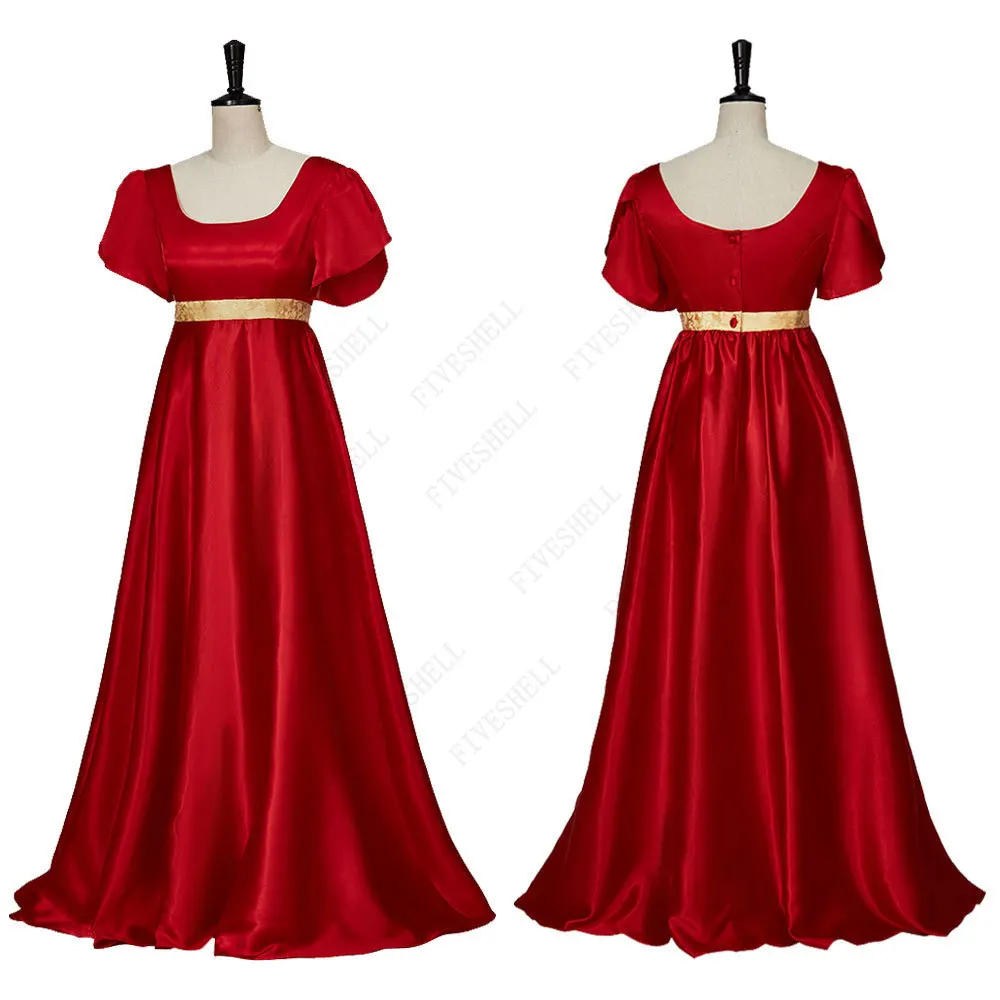 Vestido victoriano de la regencia para mujer, disfraz de Kate, vestido de Baile de Princesa Longuette, vestido Medieval Vintage, nuevo