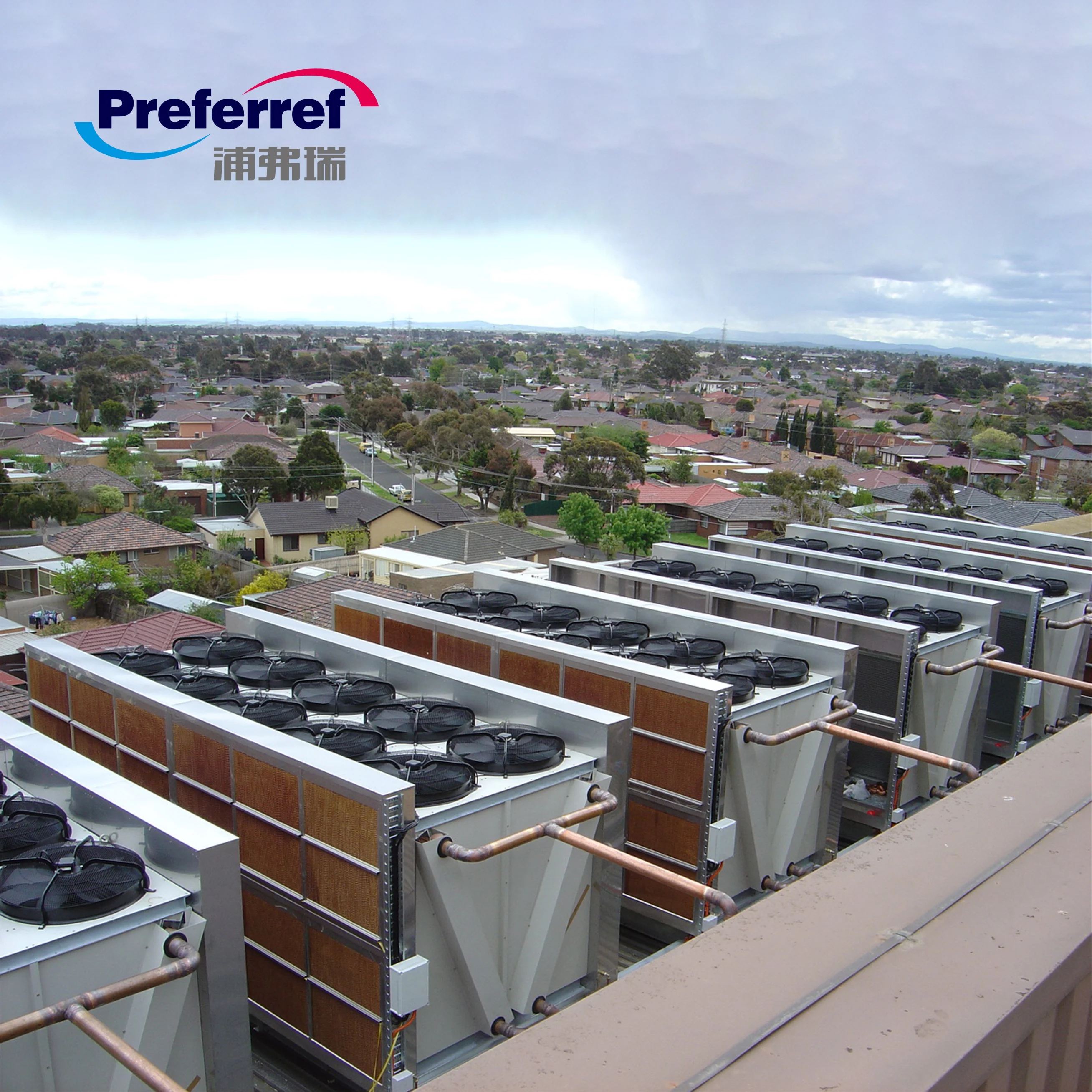 2025 Customized Horizontal Mounted Dry Cooler Industrial Immersion Cooling Air Conditioning System
