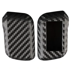jingyuqin Carbon Silicone Remote Key Case Fob For Starline A93 A63 Russian Version Two Way Car Alarm LCD Holde Protect Replace