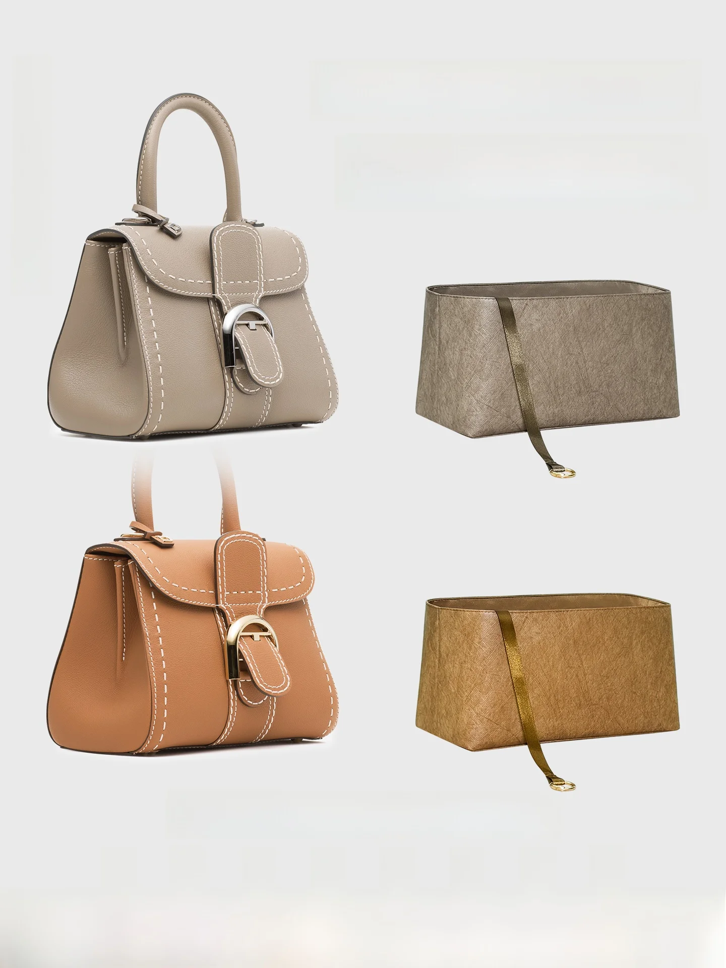 

Сумка-органайзер Art Beau Rhythm среднего размера на молнии с внутренним карманом из бумаги DuPont для женской сумки Delvaux Brillant, косметичка