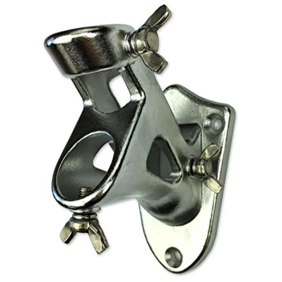 

TITAN Stainless Steel Flag Pole Bracket - Ultra Heavy Duty 1-inch Mount for American Flag Flagpoles 2-Way Angle Holder