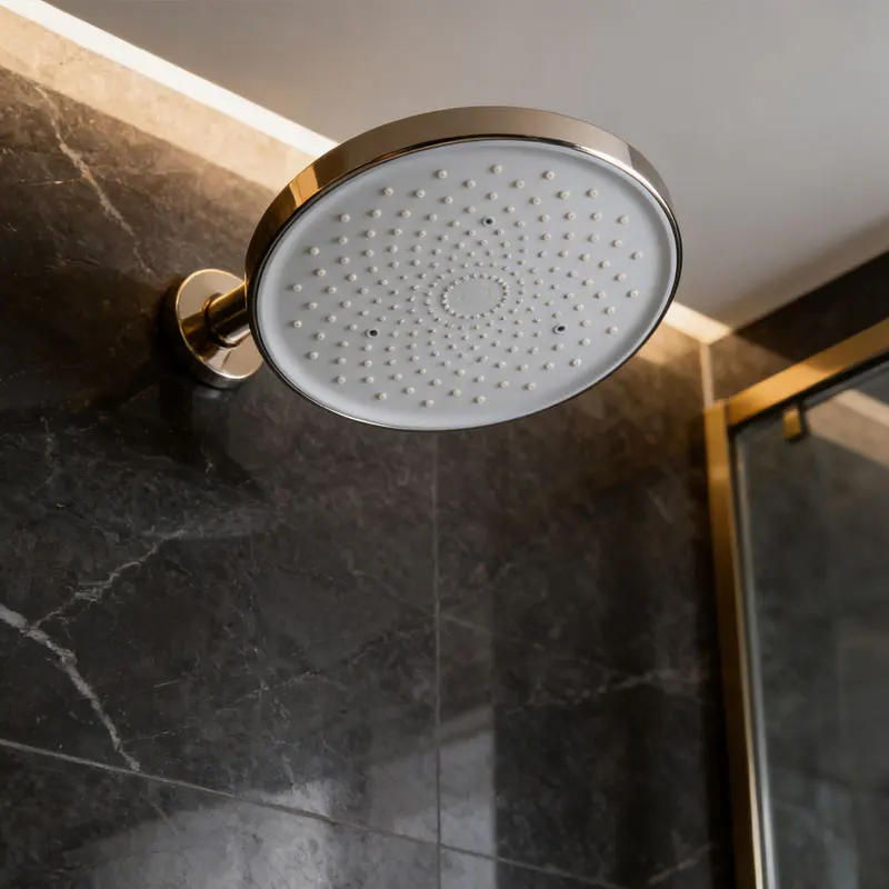 

Bathroom Shower Head Home Thicken High Pressure Rainfall Bathroom Shower Round Large Flow Supercharge Ceiling Mounted Showerhead