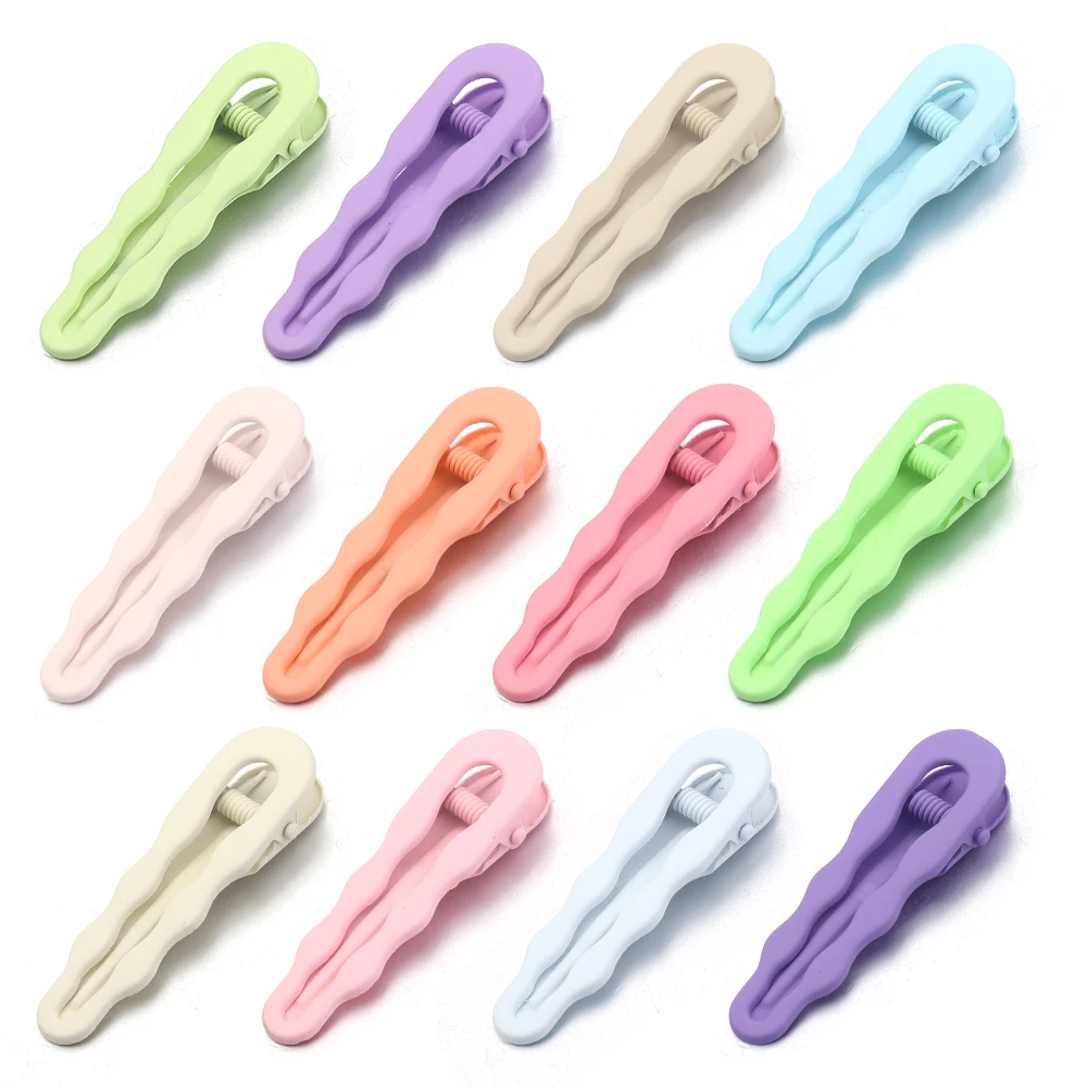 10 teile/los Metall Haarnadeln 5,8 cm Bunte Hohl Welle Haar Clip Haarspangen Einstellung Basis Süße Barrettes Für DIY Haar Zubehör – Detail 6