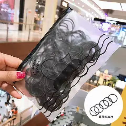 Fashionable 100 Pcs Set With High Elasticity Rubber Bands That Can Be Reused High-Quality Children's Hair Rings And Accessories image 4