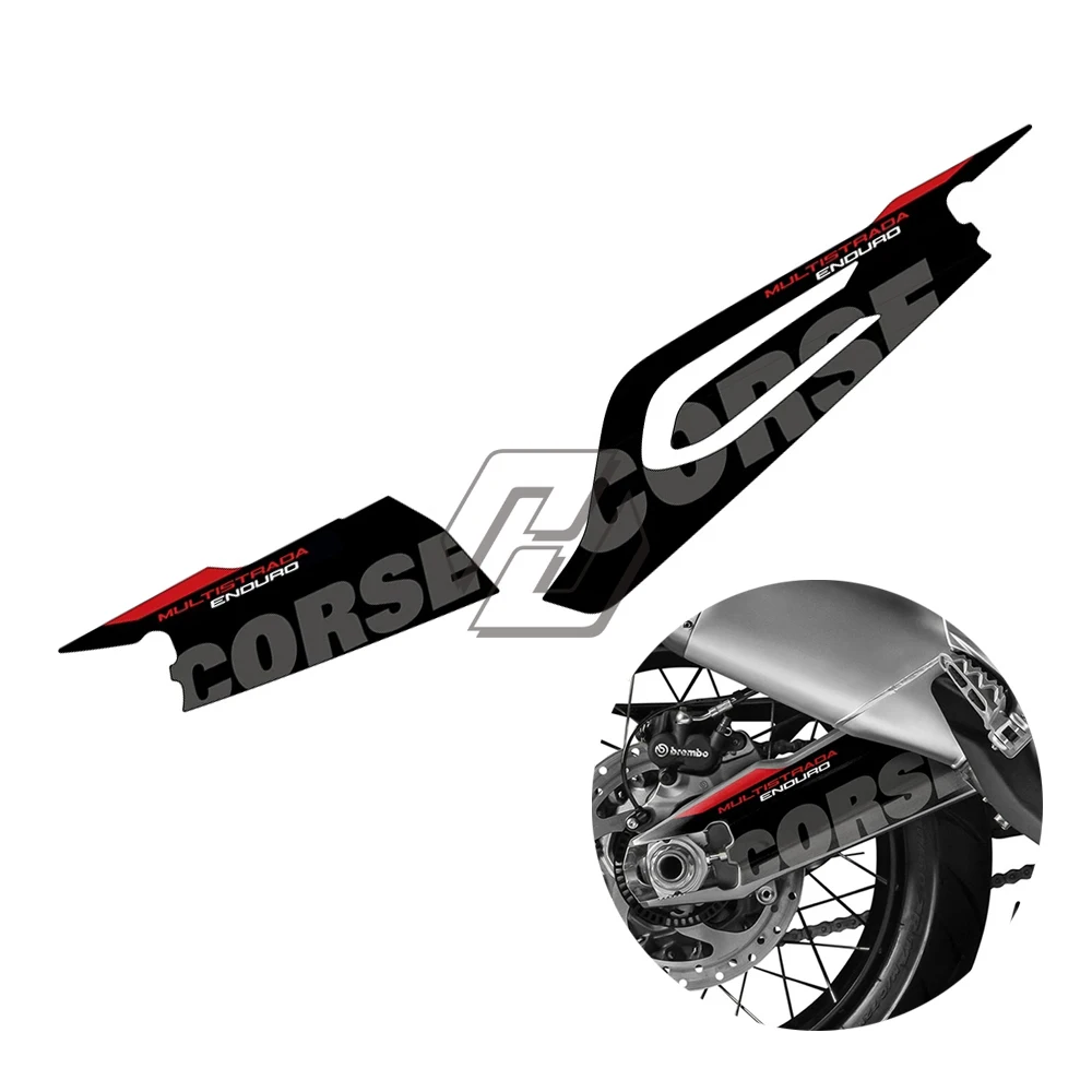 

For Ducati Multistrada 1200 1260 Enduro 2014-2019 Motorcycle Modification Stickers Front and Rear Axle Stickers Decorative Parts