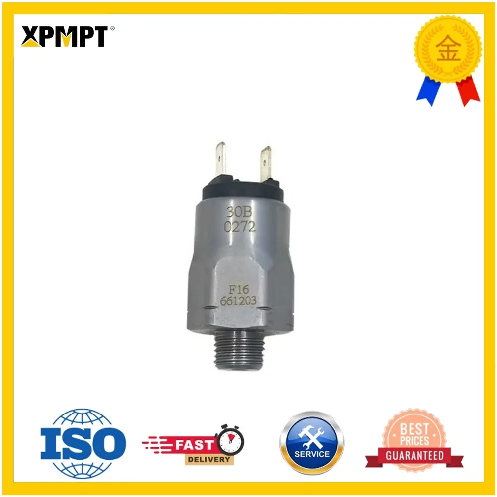 Construction Machinery Excavator Accessories 661203 Oil Pressure Sensor Suitable for Sany (1.6Bar, Screw Tooth 13mm) Brand New