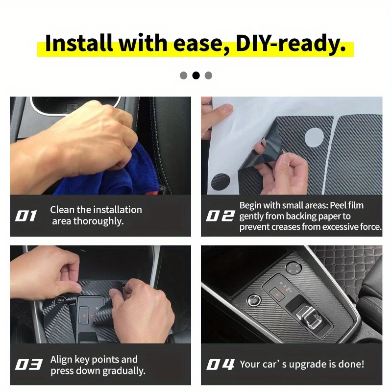 لتويوتا كورولا 2020-2024 وحدة التحكم المركزية للسيارة بولي كلوريد الفينيل ألياف الكربون طبقة رقيقة واقية المضادة للخدش إصلاح فيلم اكسسوارات السيارات
