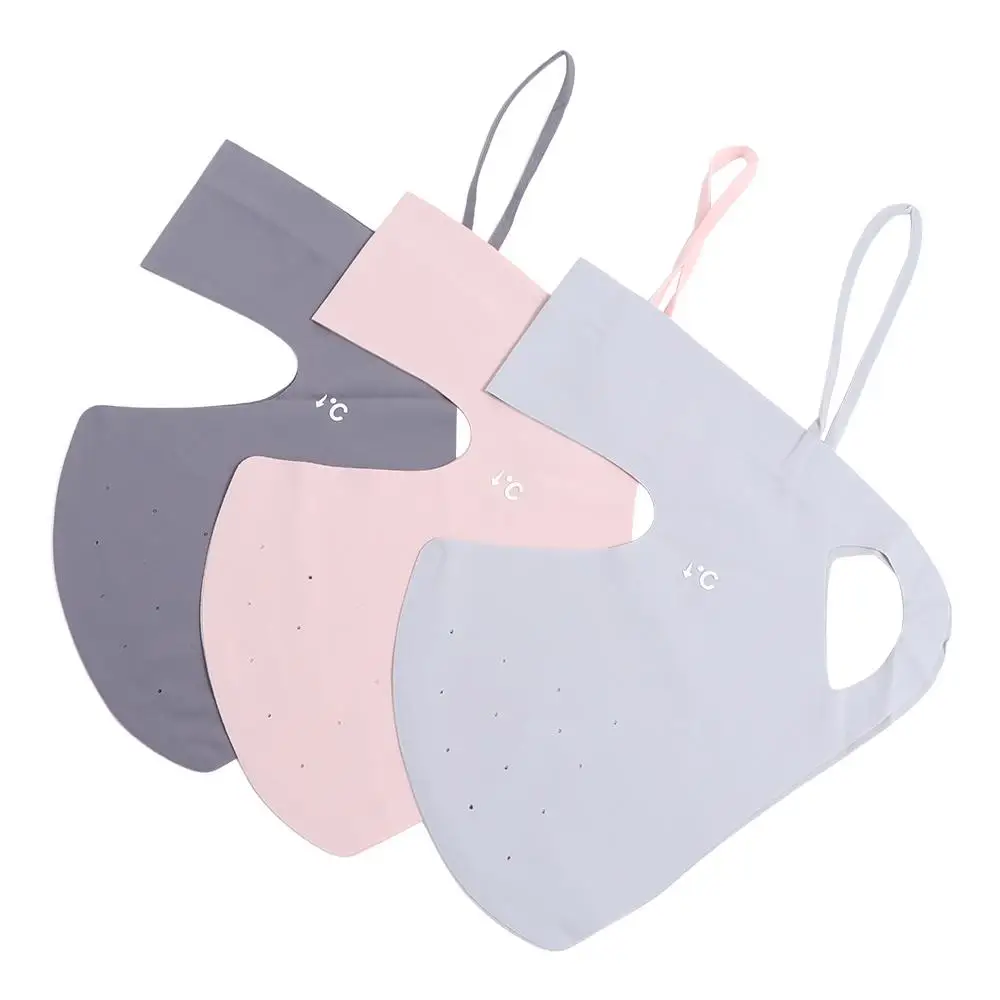 안티 UV 아이스 실크 선스크린 마스크 Traceless Outdoor Face Shield Face Gini Mask Sunscreen Veil Riding Face Veil Driving Face Cover
