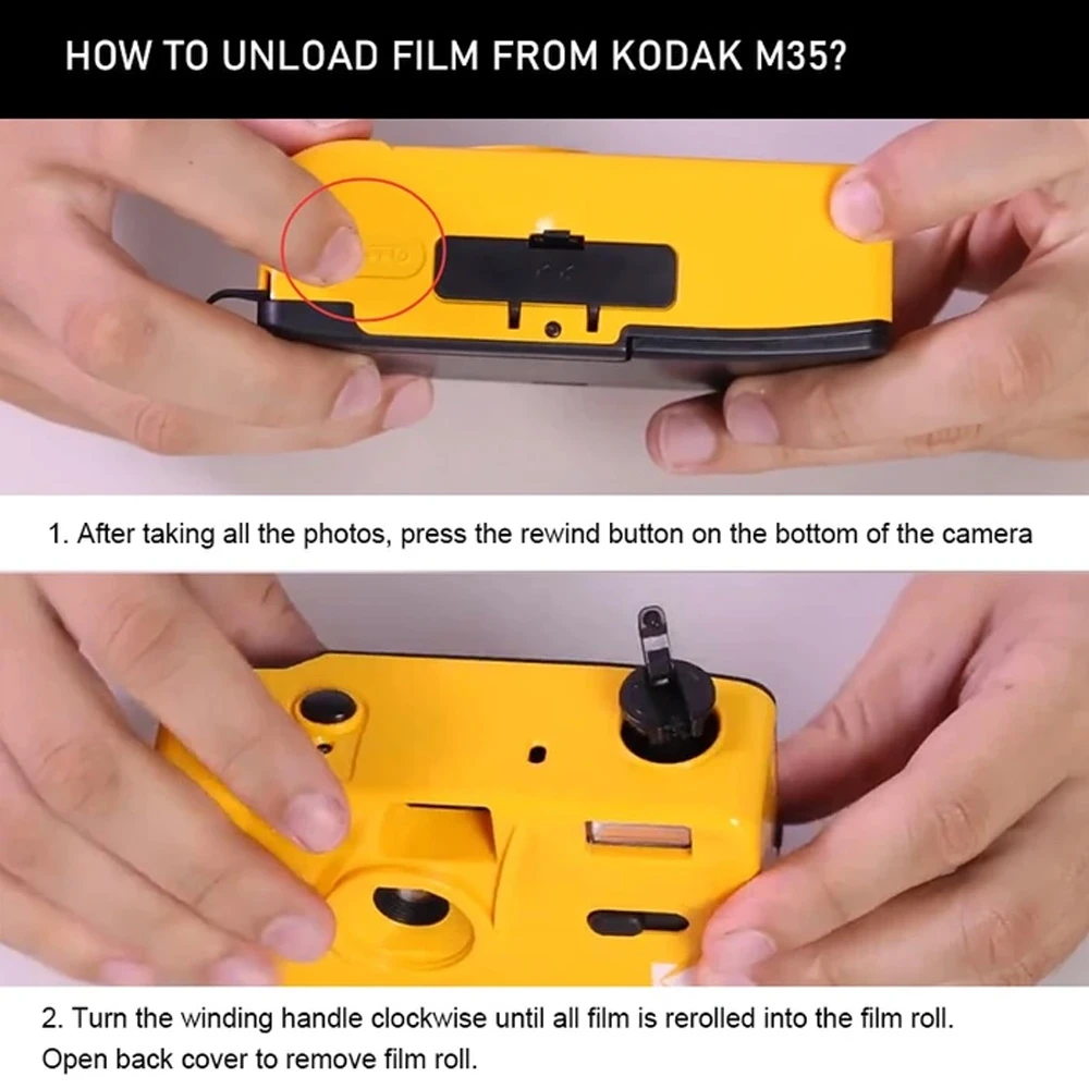 Kodak m35 câmera de filme não-descartável original retro máquina de filme manual substituível câmera de filme reutilizável com função flash