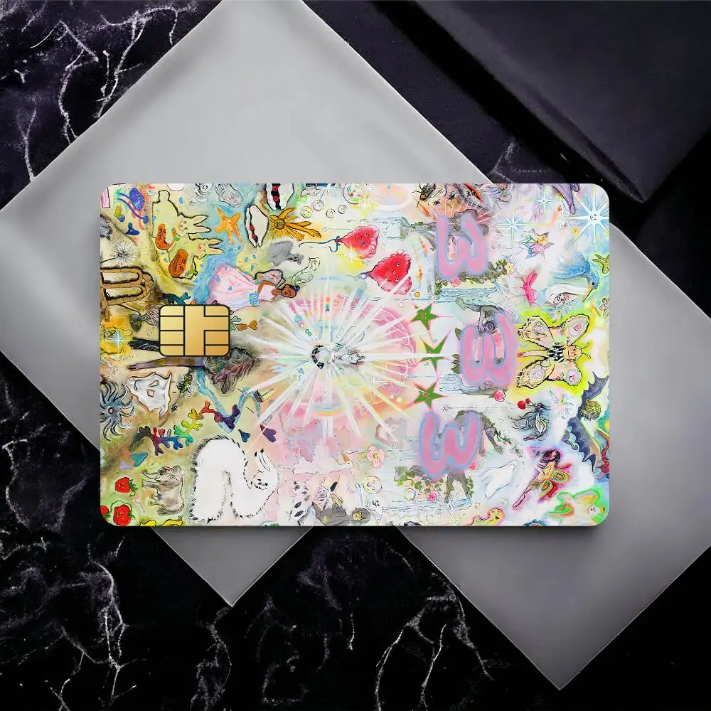 ملصقات جلدية لبطاقة الائتمان Rapper B-Bladee لبطاقة البنك والحافلة المتروية هدية مقاومة للماء #2