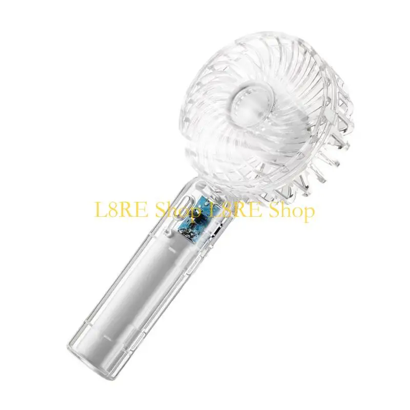 L8RE 휴대용 팬 강력한 핸드 헬드 팬 3 스피드 데스크 팬 가벼운 재충전 가능