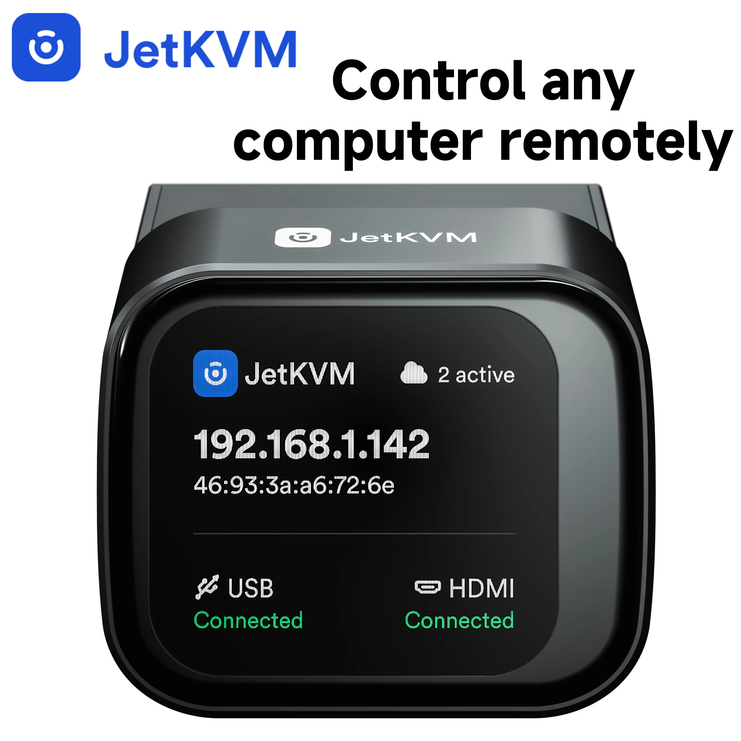 

JetKVM IP-KVM Open Source Over IP Remote Management Desktop Control Device No Software Expansion Tool Supports Mac/Windows/Linux
