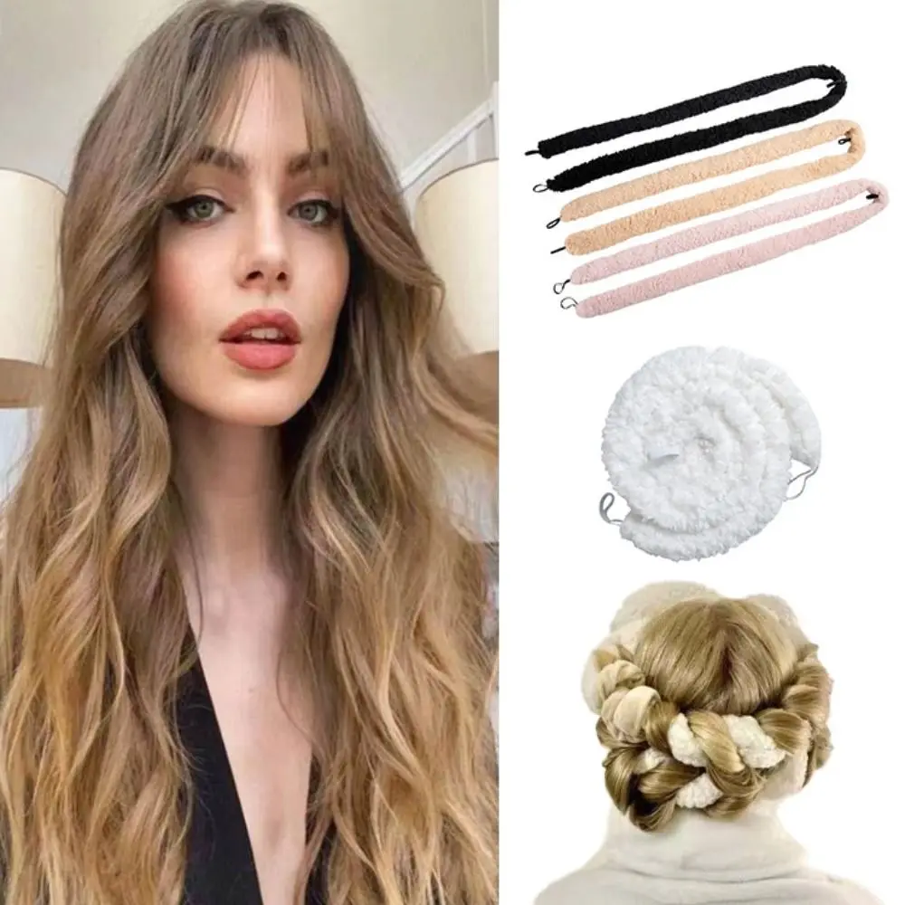 Fashion Flexible No Heat Hair Curlers DIY Curls Curling Headband Sleep In Heatless Overnight Hair Rollers Women