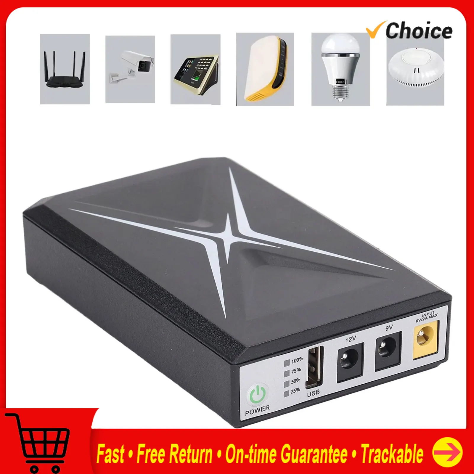 10400mAh UPS Mini UPS Mini UPS Battery Backup 10400mAh Uninterruptible Power Supply for Security Camera Router WiFi Camera UPS