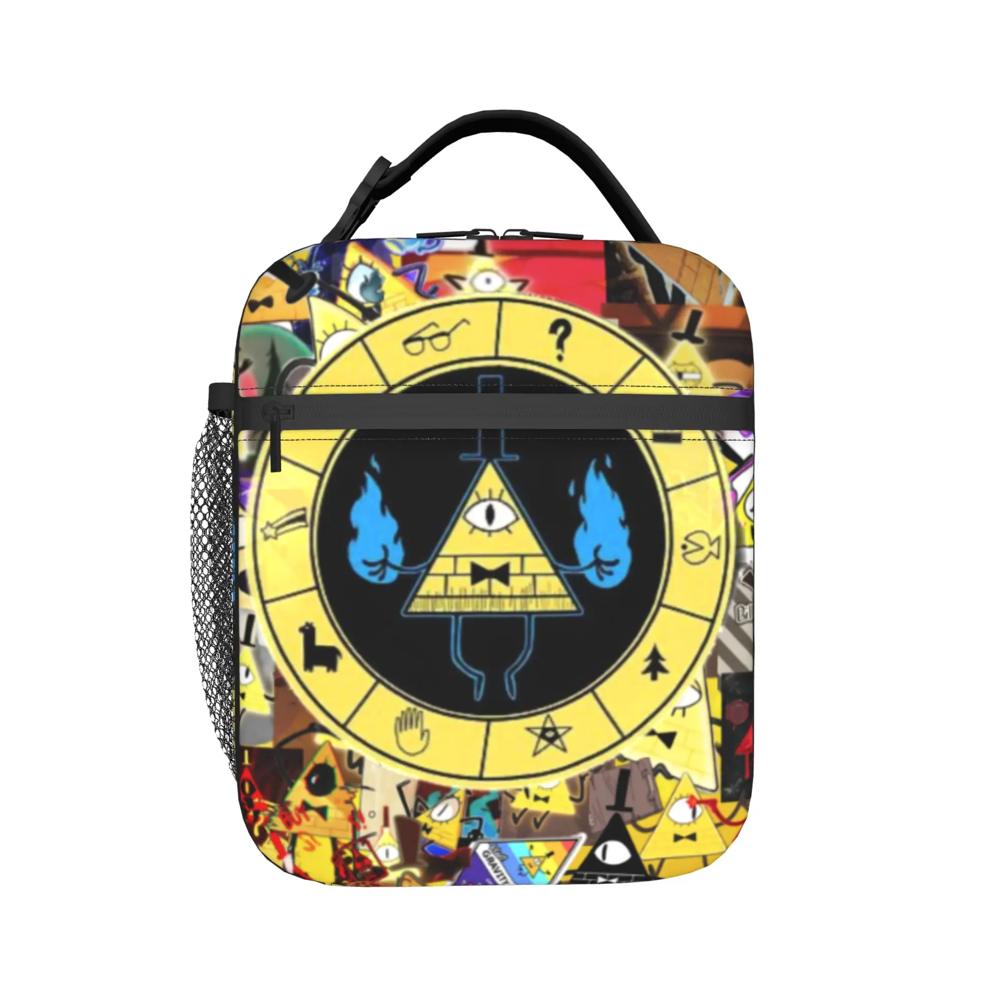 Gravitys Falls Insulated Lunch Bags for Men Women  Food Container Portable Thermal Cooler Lunch Boxes For Travel