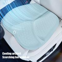 Universal Car Seat Cushion Summer Ice Silk Cooling Ventilation Gel Automobile Interior Supplies Car Cushion Pad Seat Decora C0Y1