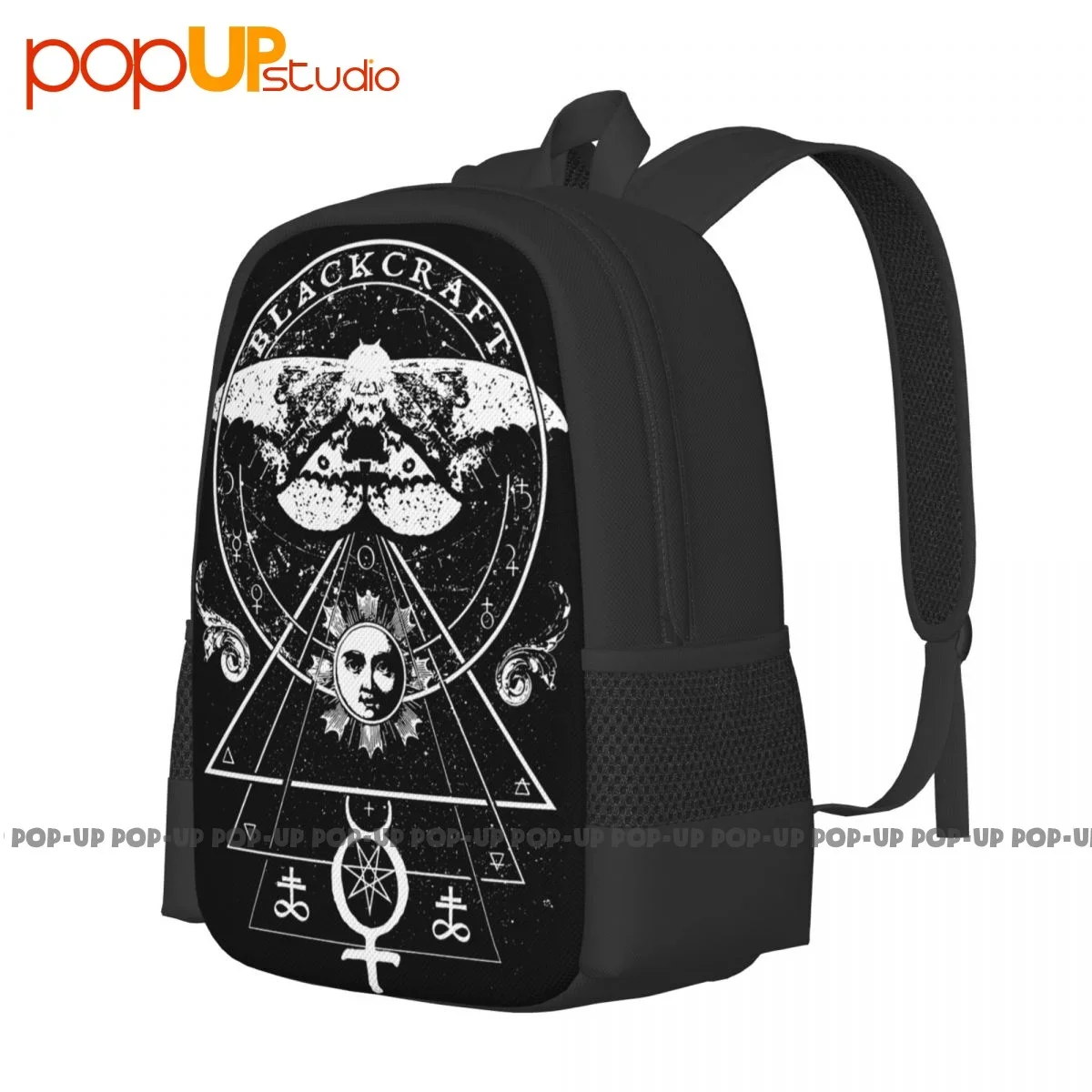 Blackcraft Cult Crowley'S Moth Occult Goth Backpack Large Capacity School Swimming Gymnast Bag Clothes Backpacks