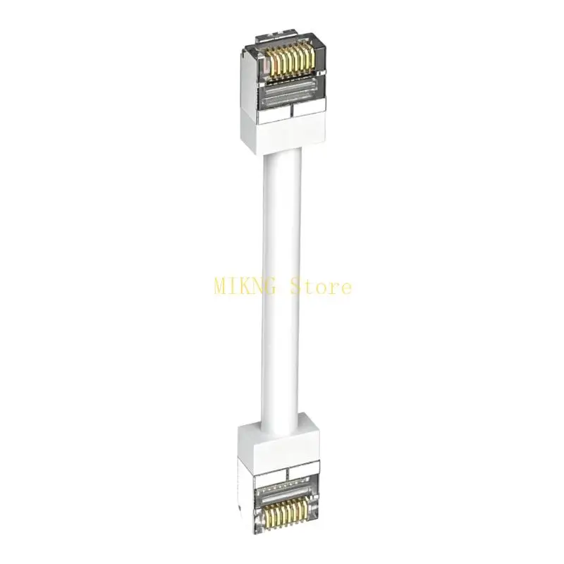 Short Ethernet Cable RJ45 0.15M with Inner Structure for TV Computer and Wall Side Device Placement Daily Best Sale