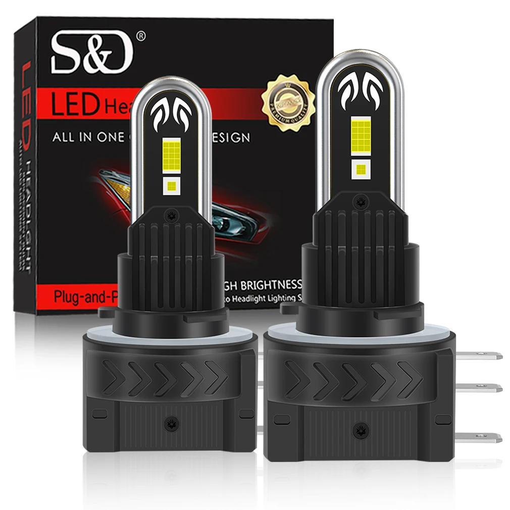

S&D 2PCS 40000LM H15 LED Headlight Bulbs Canbus For Volkswagen VW Golf BMW H15 LED High Low Beam Driving Lights DRL 6000K 170W