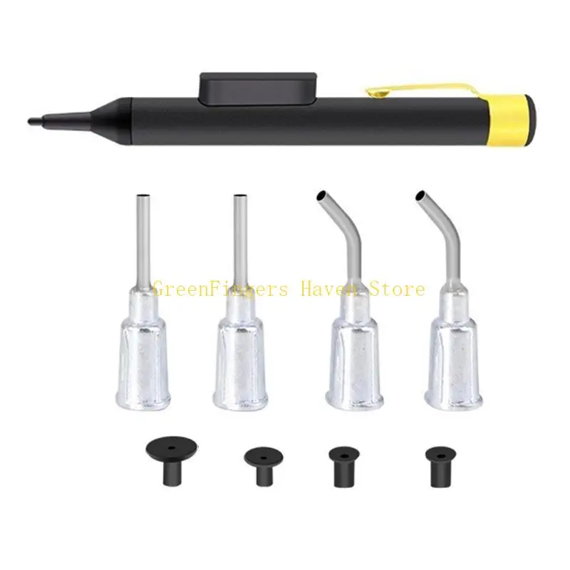 

F68D 1Set Solders Extractions Removal Tool Vacuum Pen with Suctions Pad Headers Pumps for Sucking IC/ Chip
