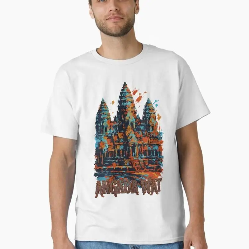 Angkor Wat Temple Splash Art Classic T-Shirt