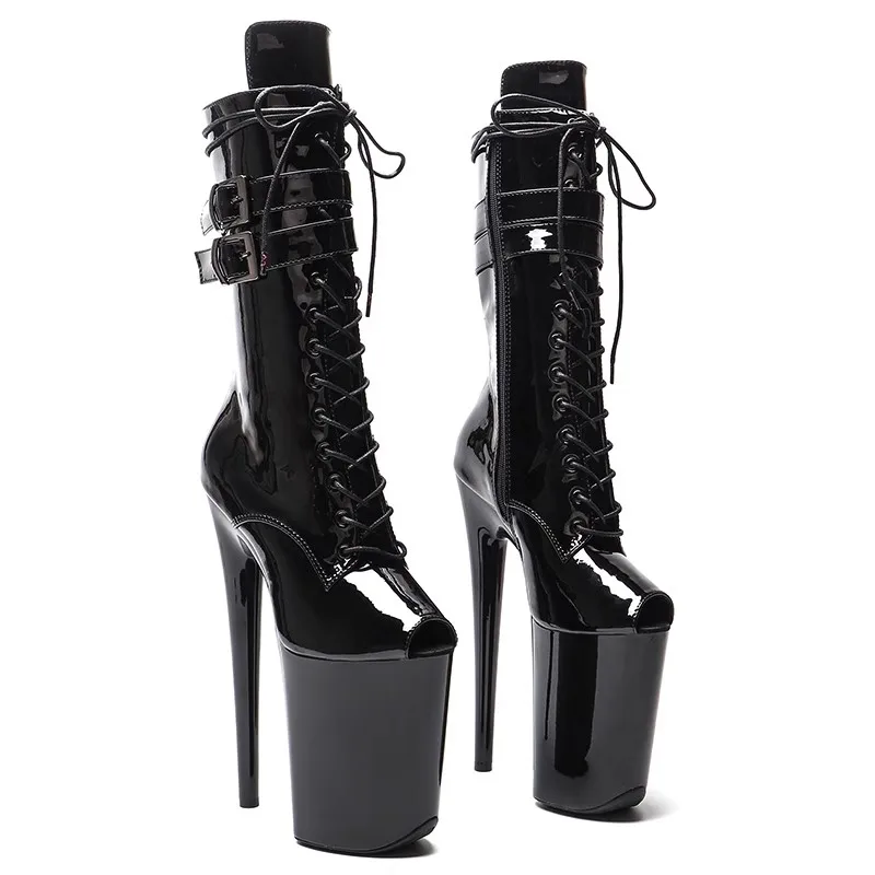 

New 23CM/9inches PU Upper Modern Sexy Nightclub Pole Dance Shoes High Heel Platform Women's Boots 117