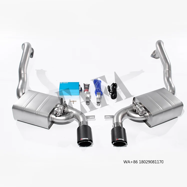 

For 981 2.7 2.9 3.4 Car Exhaust System Rear Section Electric Valve Muffler Exhaust with Remote Control
