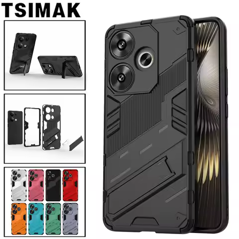 Armor Shockproof Case For Xiaomi POCO F6 X6 F5 X5 M5 M5S F2 F4 X4 F3 GT X3 NFC C65 C75 M6 Pro 4G 5G Anti Drop Holder Phone Cover