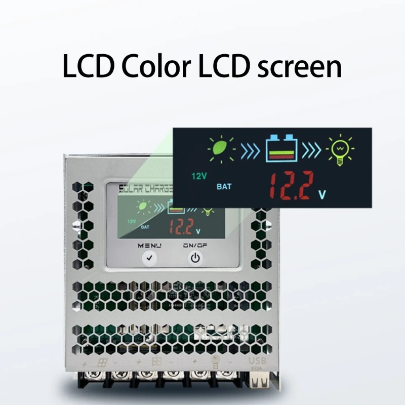 

10/20/30A Solar Controller With Backlights Display Auto Solar Panel Regulator Ensure Efficient Charging